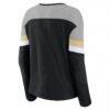New Orleans Saints Fashion7 Women's Primary Chevron Long Sleeve T-Shirt - Black - Side View