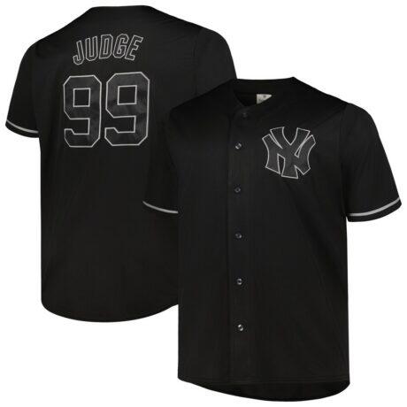 Aaron Judge New York Yankees Big & Tall Pop Fashion Jersey - Black - Front View