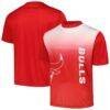 Chicago Bulls Sublimated T-Shirt - Red - Front View