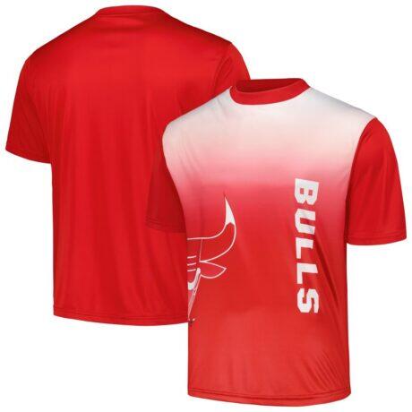 Chicago Bulls Sublimated T-Shirt - Red - Front View