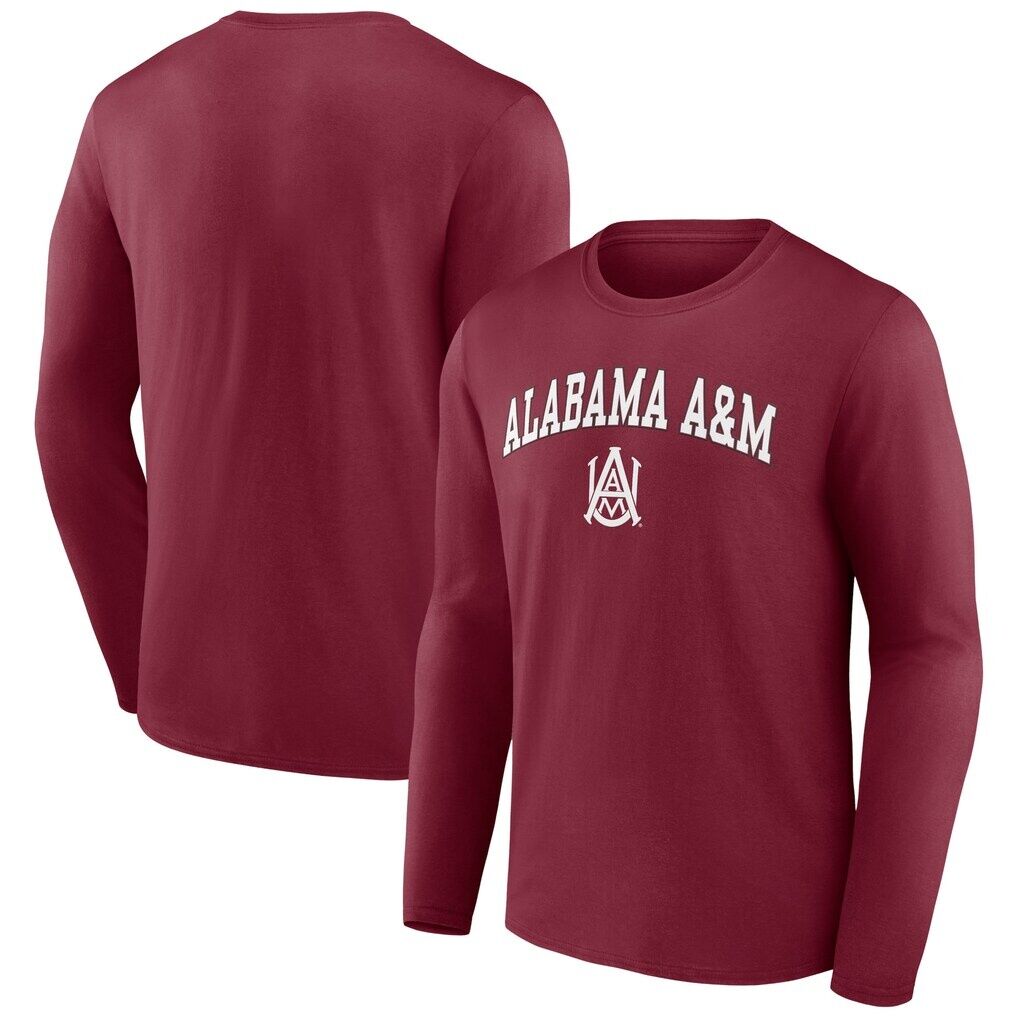 Alabama A&M Bulldogs Campus Long Sleeve T-Shirt - Maroon