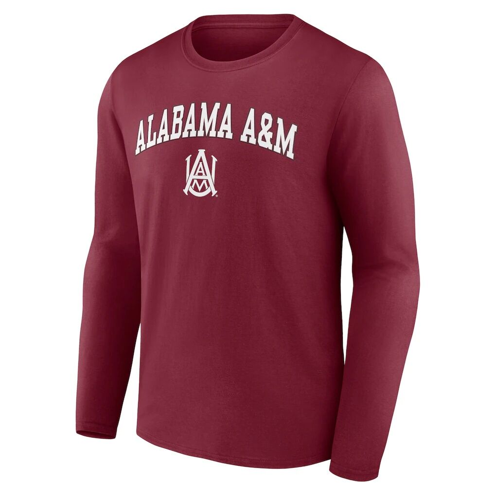 Alabama A&M Bulldogs Campus Long Sleeve T-Shirt - Maroon