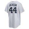 Reggie Jackson New York Yankees Nike Home Retired Player Replica Jersey - White - Detail View
