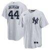 Reggie Jackson New York Yankees Nike Home Retired Player Replica Jersey - White - Front View