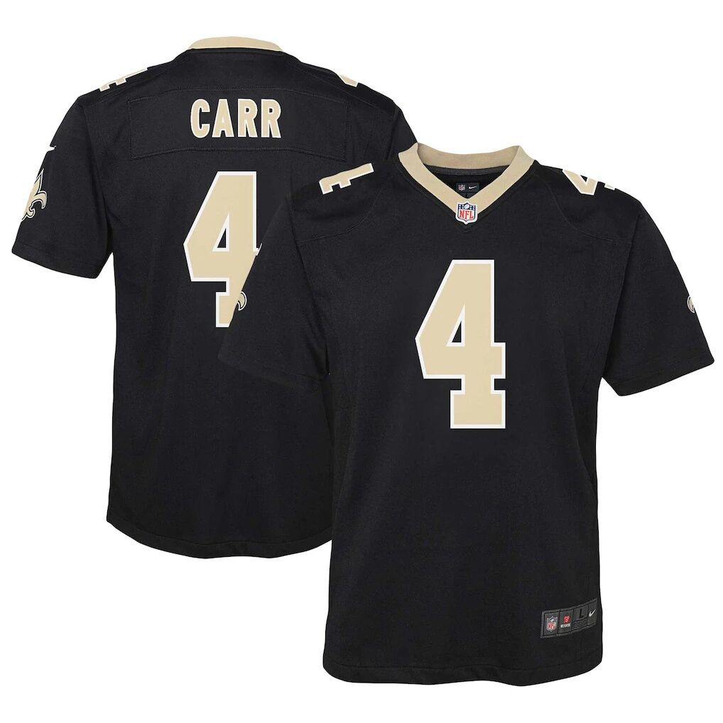 Derek Carr New Orleans Saints Nike Youth Game Jersey