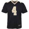 Derek Carr New Orleans Saints Nike Youth Game Jersey - Black - Side View
