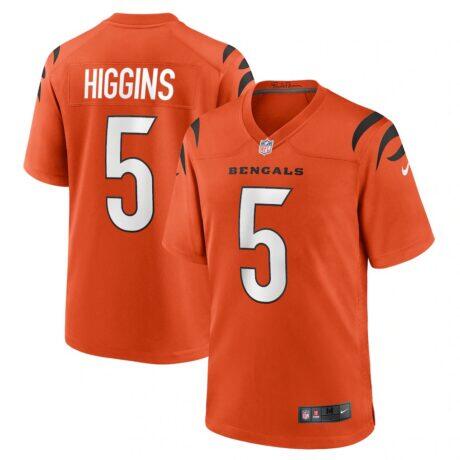 Tee Higgins Cincinnati Bengals Nike Alternate Game Jersey - Orange - Front View