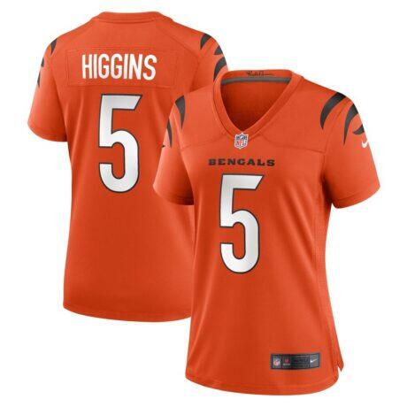 Tee Higgins Cincinnati Bengals Nike Women's Alternate Game Jersey - Orange - Front View