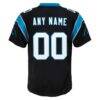 Carolina Panthers Nike Youth Custom Game Jersey - Black - Detail View