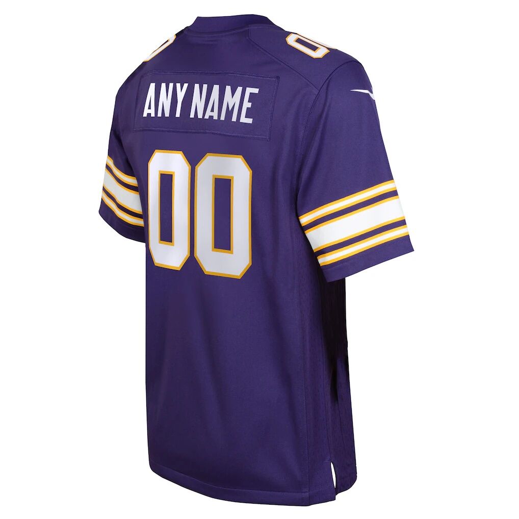 Minnesota Vikings Nike Youth Classic Custom Game Jersey