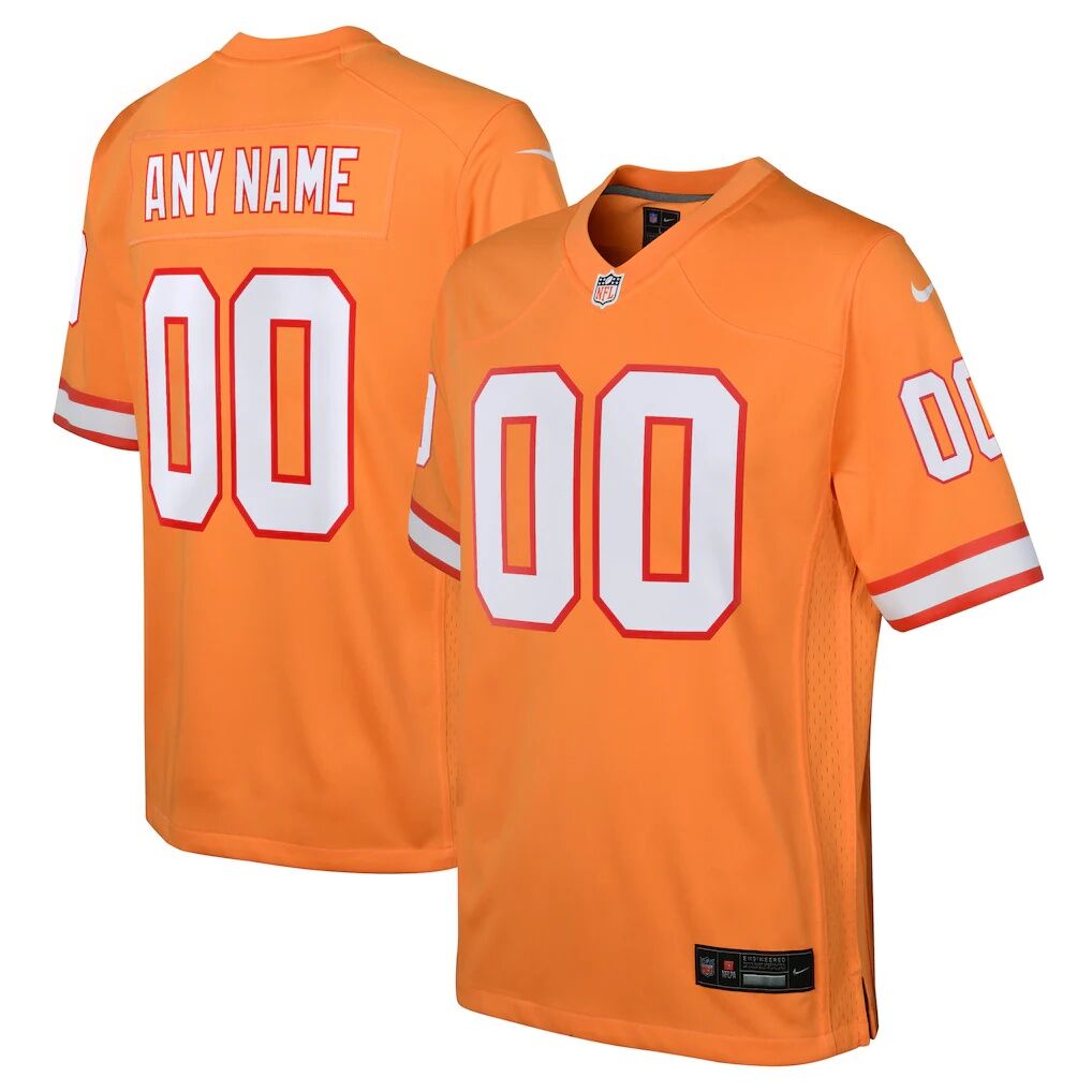 Tampa Bay Buccaneers Nike Youth Custom Throwback Game Jersey