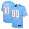 Tennessee Titans Nike Youth Oilers Throwback Custom Game Jersey - - Front View