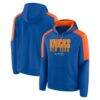 New York Knicks Fashion7 Three Logo Hoodie - Blue - Front View
