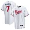 Joe Mauer Minnesota Twins Nike Home Retired Player Replica Jersey - White - Front View