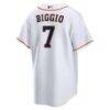 Craig Biggio Houston Astros Nike Home Retired Player Replica Jersey - White - Detail View