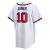 Chipper Jones Atlanta Braves Nike Home Retired Player Replica Jersey - White - Detail View