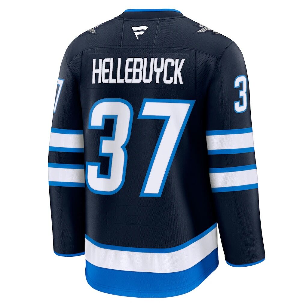 Connor Hellebuyck Winnipeg Jets Fashion7 Home Premium Jersey