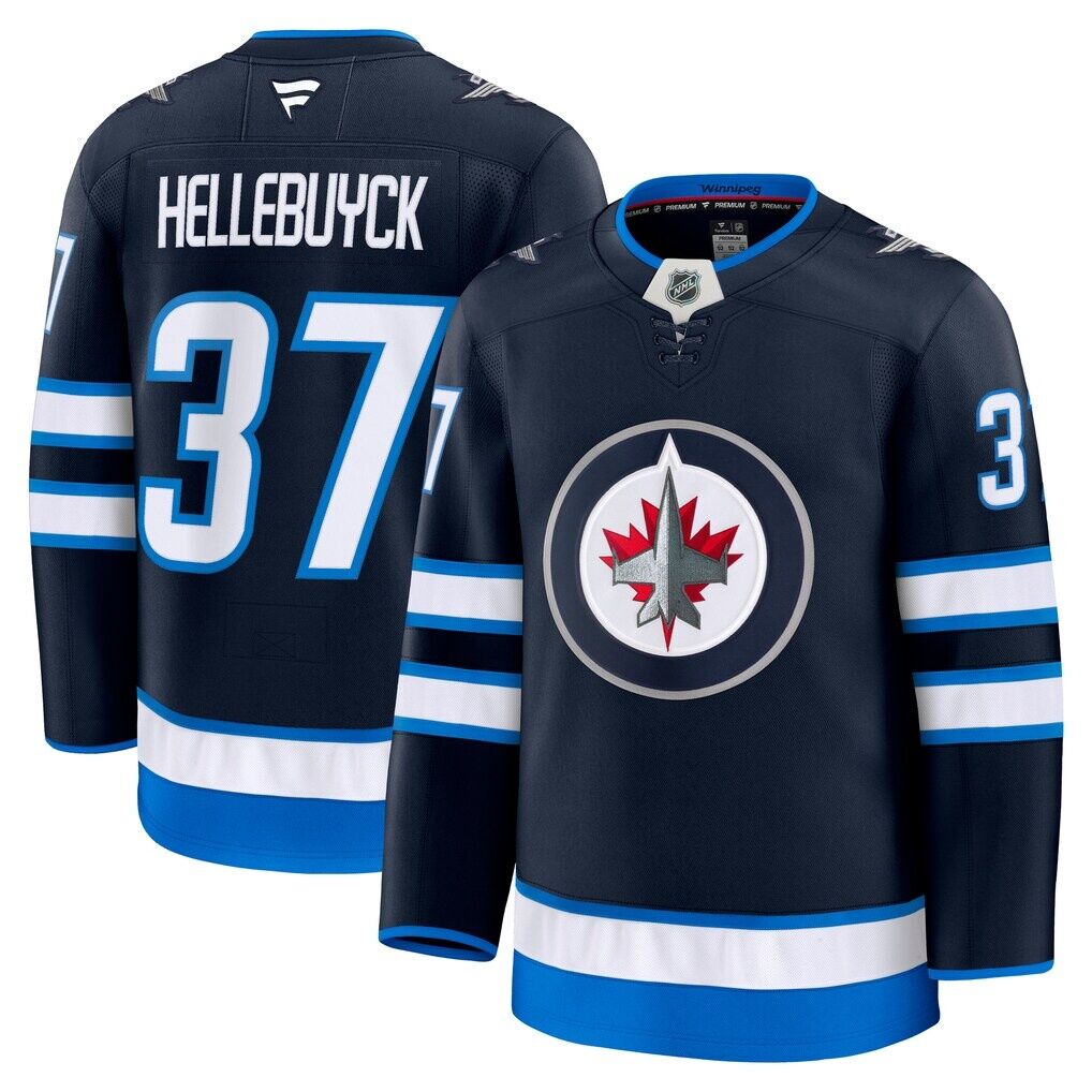 Connor Hellebuyck Winnipeg Jets Fashion7 Home Premium Jersey