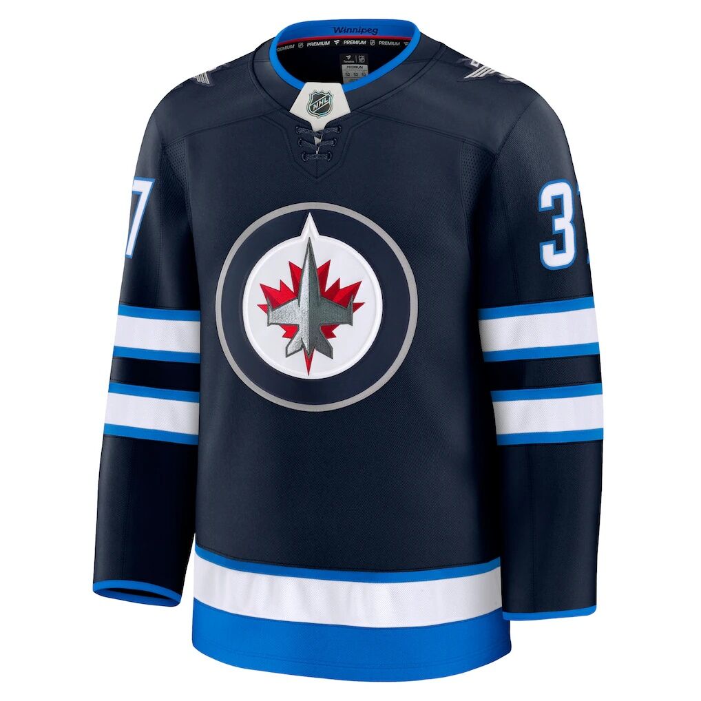 Connor Hellebuyck Winnipeg Jets Fashion7 Home Premium Jersey