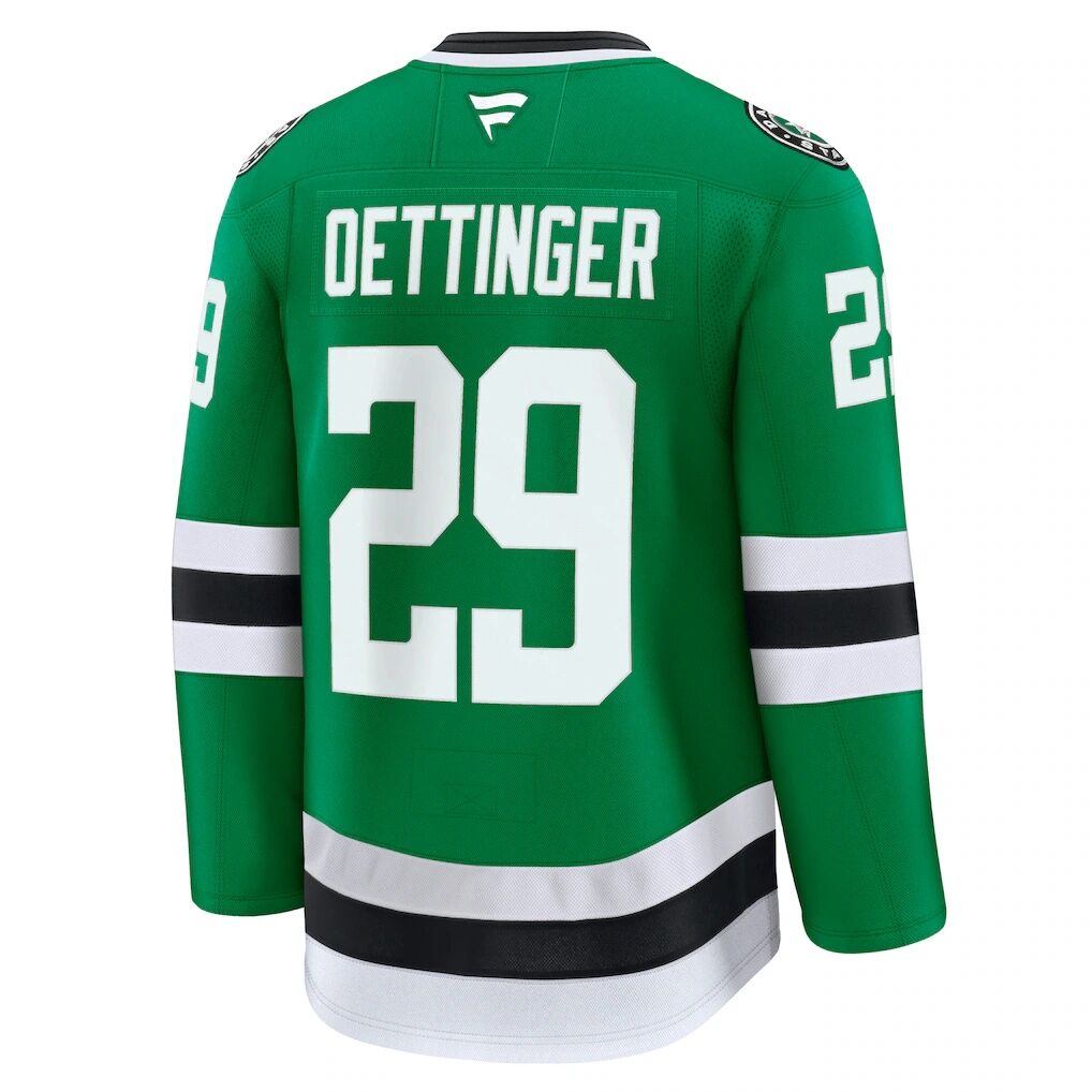 Jake Oettinger Dallas Stars Fashion7 Home Premium Jersey - Kelly Green