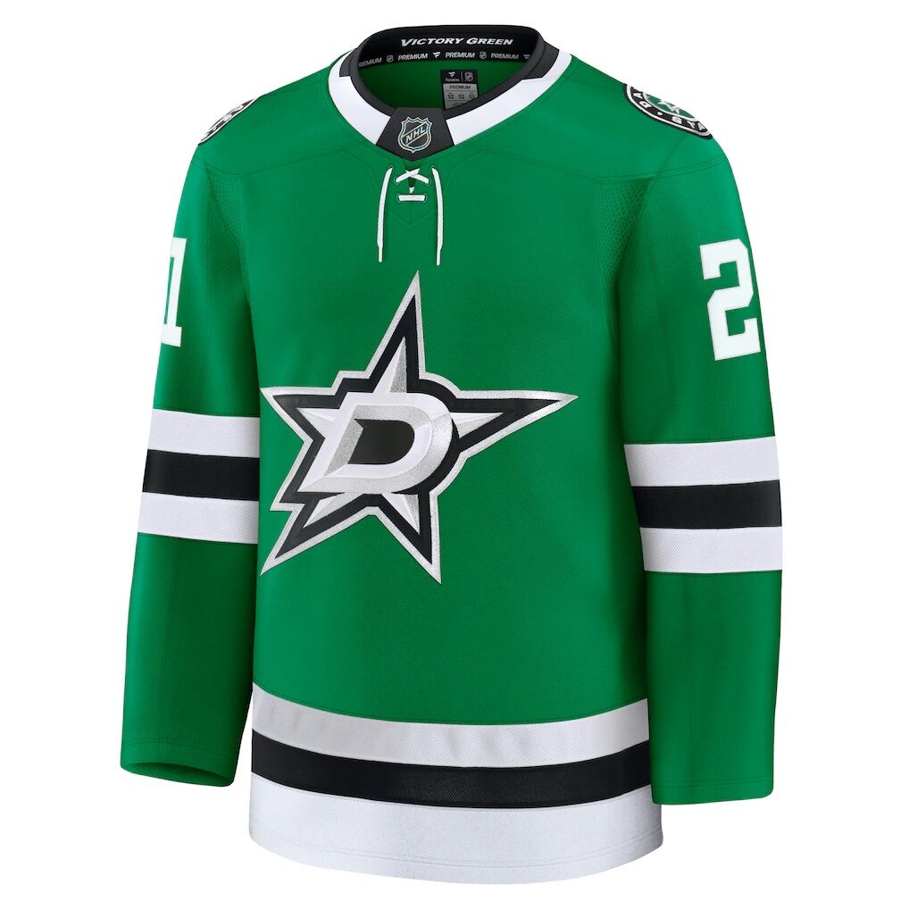 Jake Oettinger Dallas Stars Fashion7 Home Premium Jersey - Kelly Green
