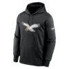 Philadelphia Eagles Nike Playback Therma-FIT Hoodie - Black - Side View