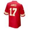 Richie James Kansas City Chiefs Nike Game Jersey - Red - Detail View