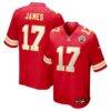 Richie James Kansas City Chiefs Nike Game Jersey - Red - Front View