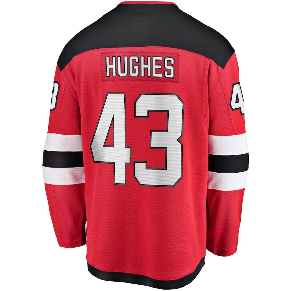 Luke Hughes New Jersey Devils Fashion7 Home Breakaway Player Jersey