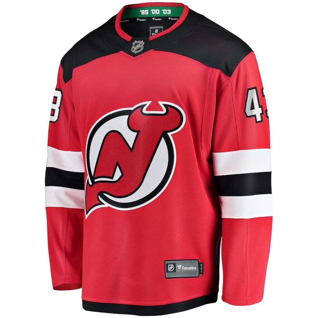 Luke Hughes New Jersey Devils Fashion7 Home Breakaway Player Jersey