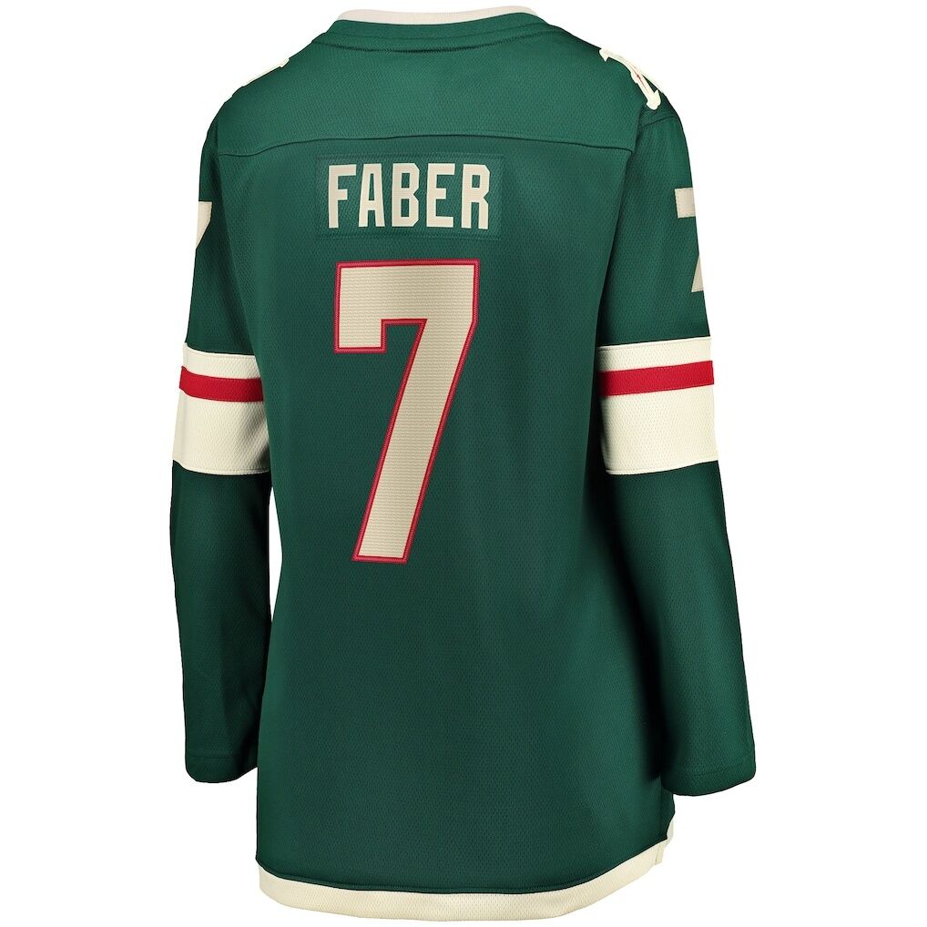 Brock Faber Minnesota Wild Fashion7 Women's Home Breakaway Player Jersey