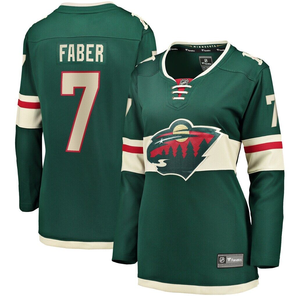 Brock Faber Minnesota Wild Fashion7 Women's Home Breakaway Player Jersey