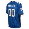 Indianapolis Colts Nike Youth Indiana Nights Alternate Custom Game Jersey - Blue - Detail View