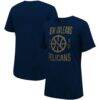 New Orleans Pelicans Stadium Essentials Unisex City Year T-Shirt - Navy - Front View