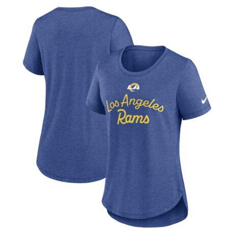 Los Angeles Rams Nike Women's Strong Safety Tri-Blend T-Shirt - - Front View