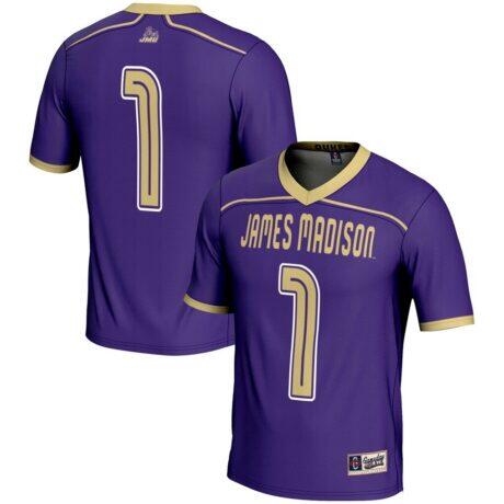 James Madison Dukes GameDay Greats #1 Lightweight Lacrosse Jersey - Purple - Front View