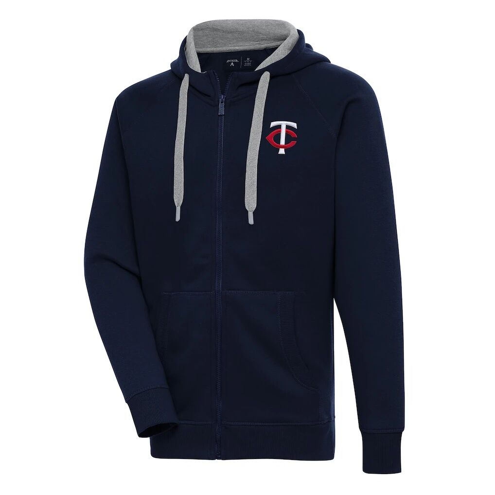 Minnesota Twins Antigua Victory Full-Zip Hoodie