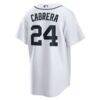 Miguel Cabrera Detroit Tigers Nike Home Retired Player Replica Jersey - White - Detail View