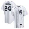 Miguel Cabrera Detroit Tigers Nike Home Retired Player Replica Jersey - White - Front View