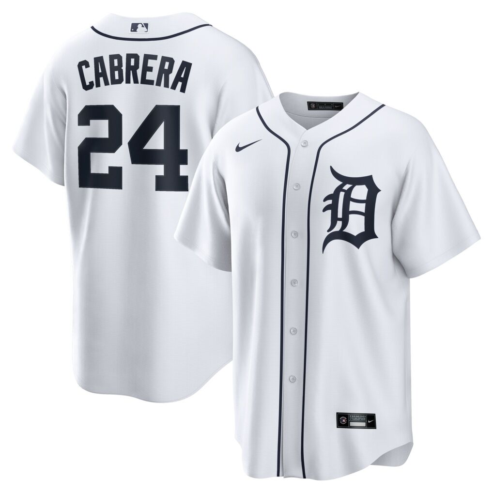 Miguel Cabrera Detroit Tigers Nike Home Retired Player Replica Jersey