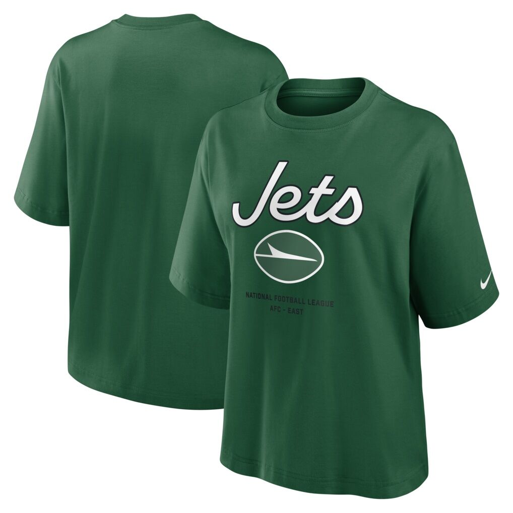 New York Jets Nike Women's Primetime Essential Boxy T-Shirt