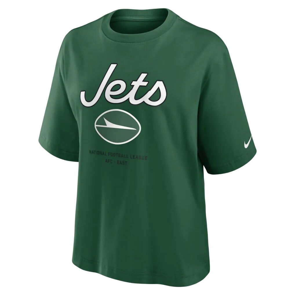 New York Jets Nike Women's Primetime Essential Boxy T-Shirt