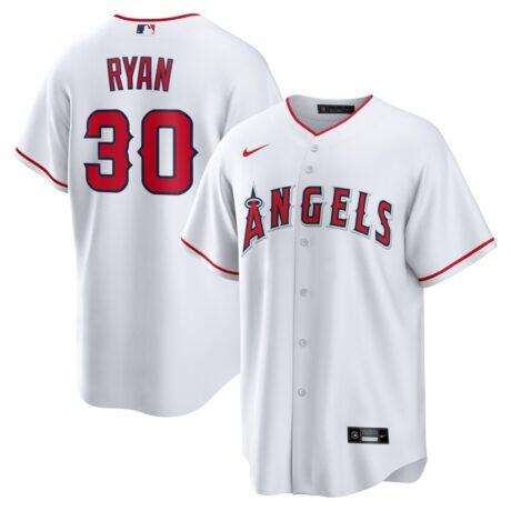 Nolan Ryan Los Angeles Angels Nike Home Retired Player Replica Jersey - White - Front View