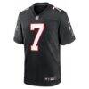 Bijan Robinson Atlanta Falcons Nike Throwback Game Jersey - Black - Alt1