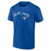 Toronto Blue Jays Logo Athletic Wordmark T-Shirt - Royal - Side View