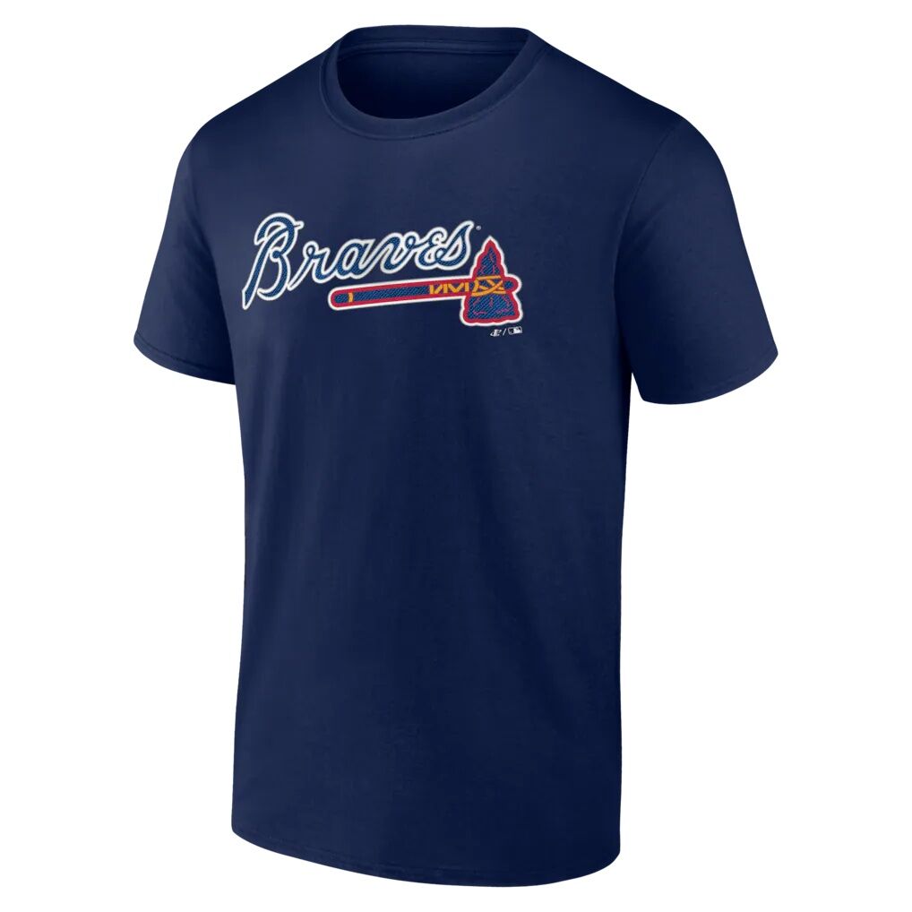 Atlanta Braves Logo Athletic Wordmark T-Shirt