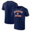 Houston Astros Logo Athletic Heart and Soul T-Shirt - Navy - Front View