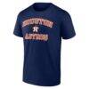 Houston Astros Logo Athletic Heart and Soul T-Shirt - Navy - Side View