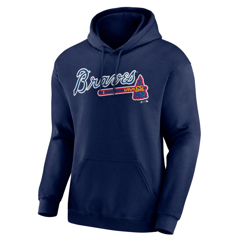 Atlanta Braves Logo Athletic Wordmark Hoodie