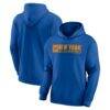 New York Knicks Fashion7 Alternate Logo Sign Fleece Hoodie - Blue - Front View